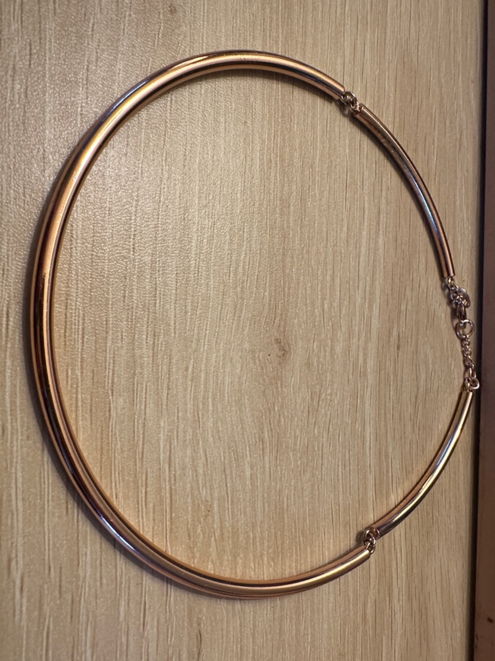 J. Crew Rose Gold Tubular Choker Necklace